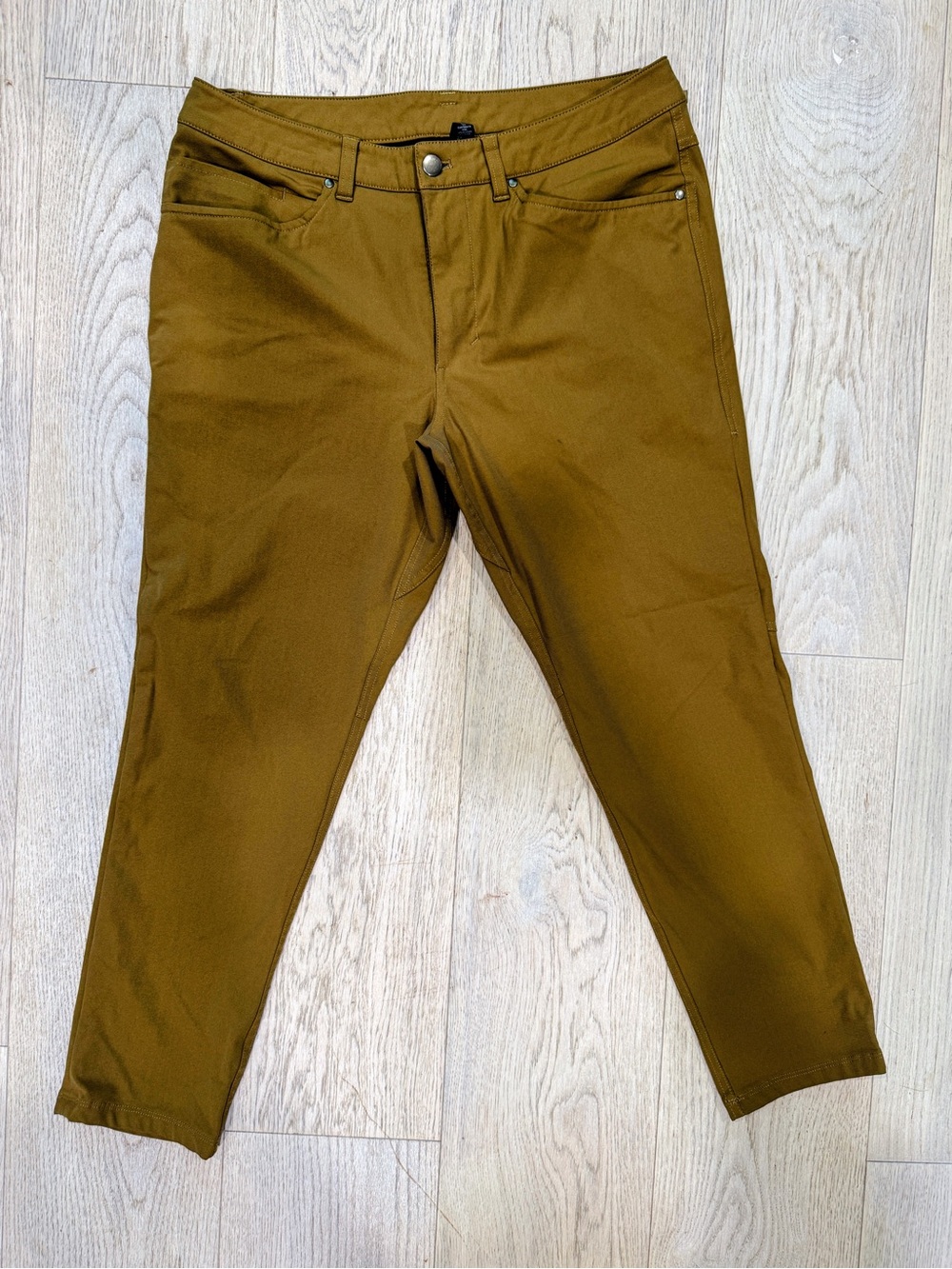 ABC Slim-Fit 5 Pocket Pant 28L Warpstreme Brown Dress Active Casual Business